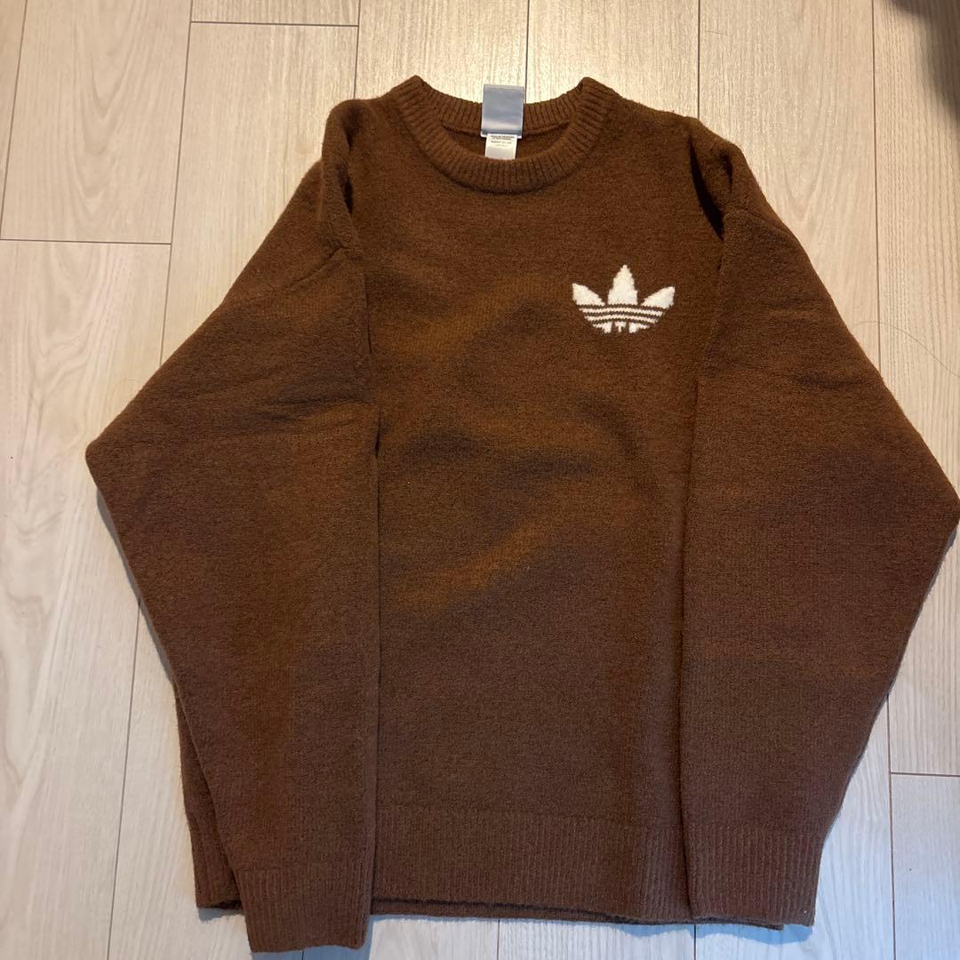 希少XS⭐️adidas アスレチック デプト ニットセーター ブラウン