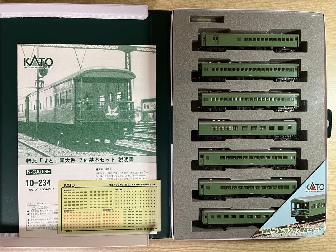KATO 特急「はと」青大将 7両基本セット