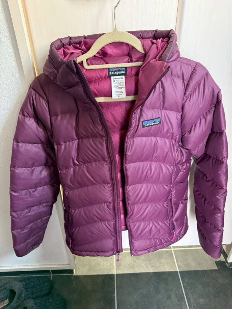Patagonia パタゴニア ダウンジャケット 紫 ボルドー レディース XS