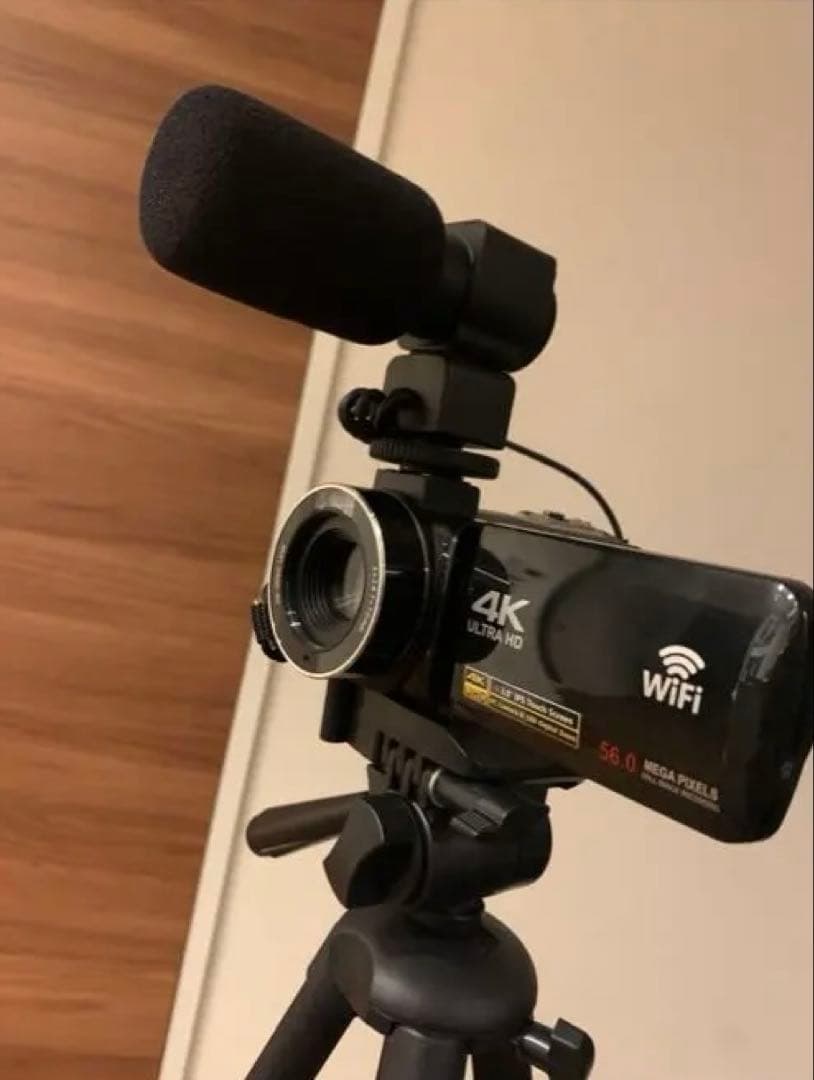 ビデオカメラ 4K YouTubeカメラWIFI機能 5600万画素 41J9xt930vL.jpg