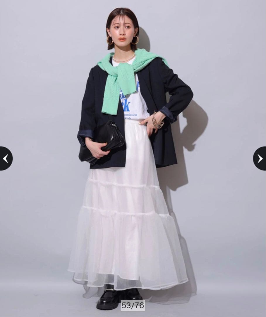 Arpege story オーガンティアードスカート