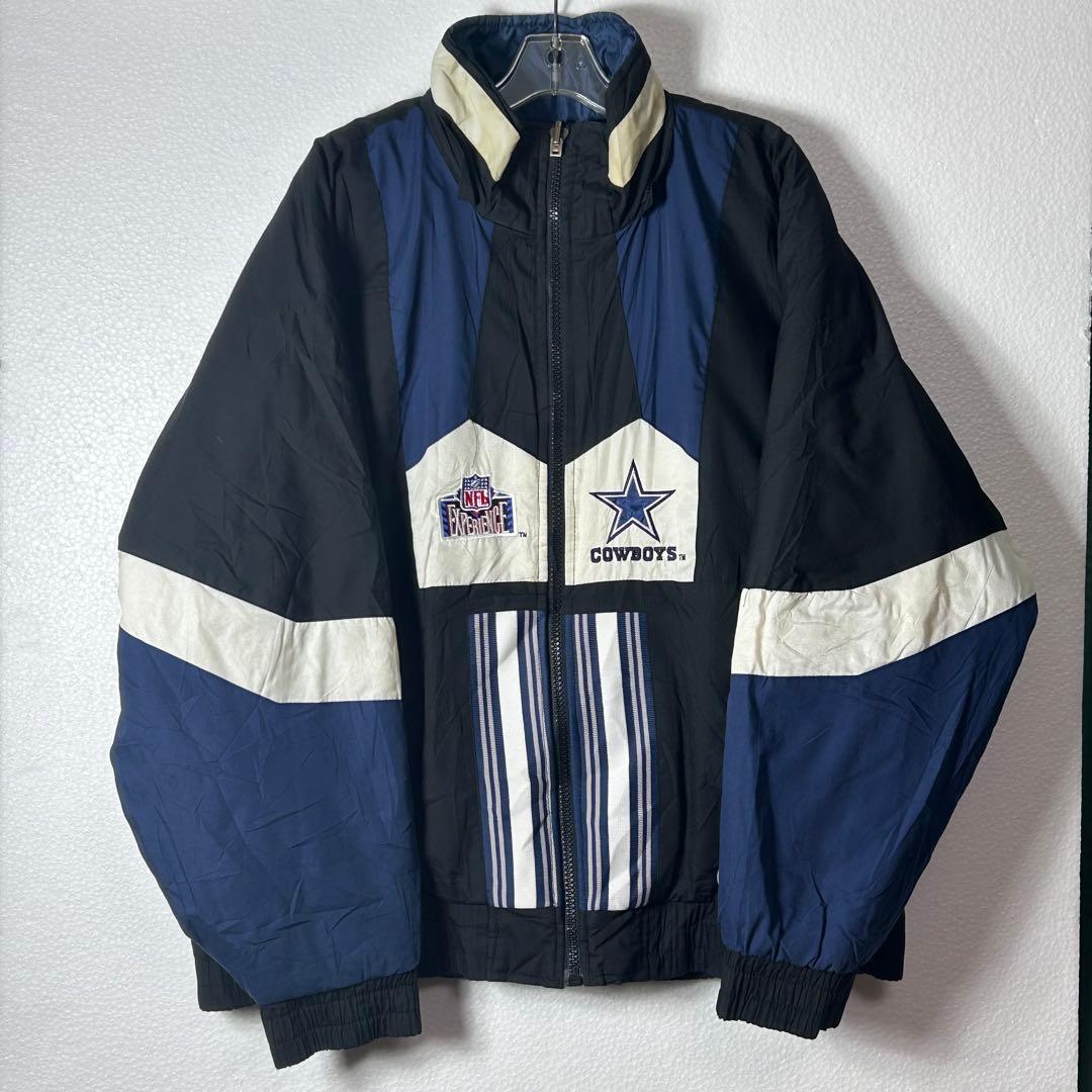 希少】90s NFL ダラス・カウボーイズ 中綿ナイロンジャケット - メルカリ