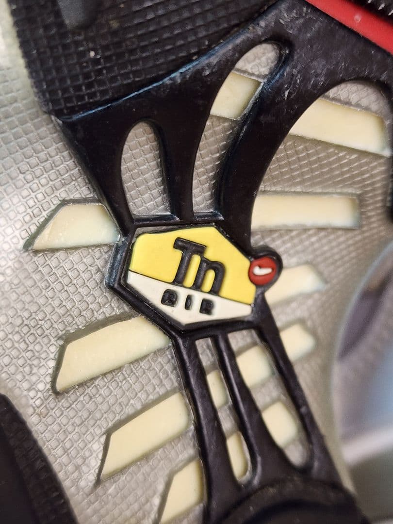 【希少カラー】NIKE エアマックスプラス 25.5cm 銀×赤 状態良好