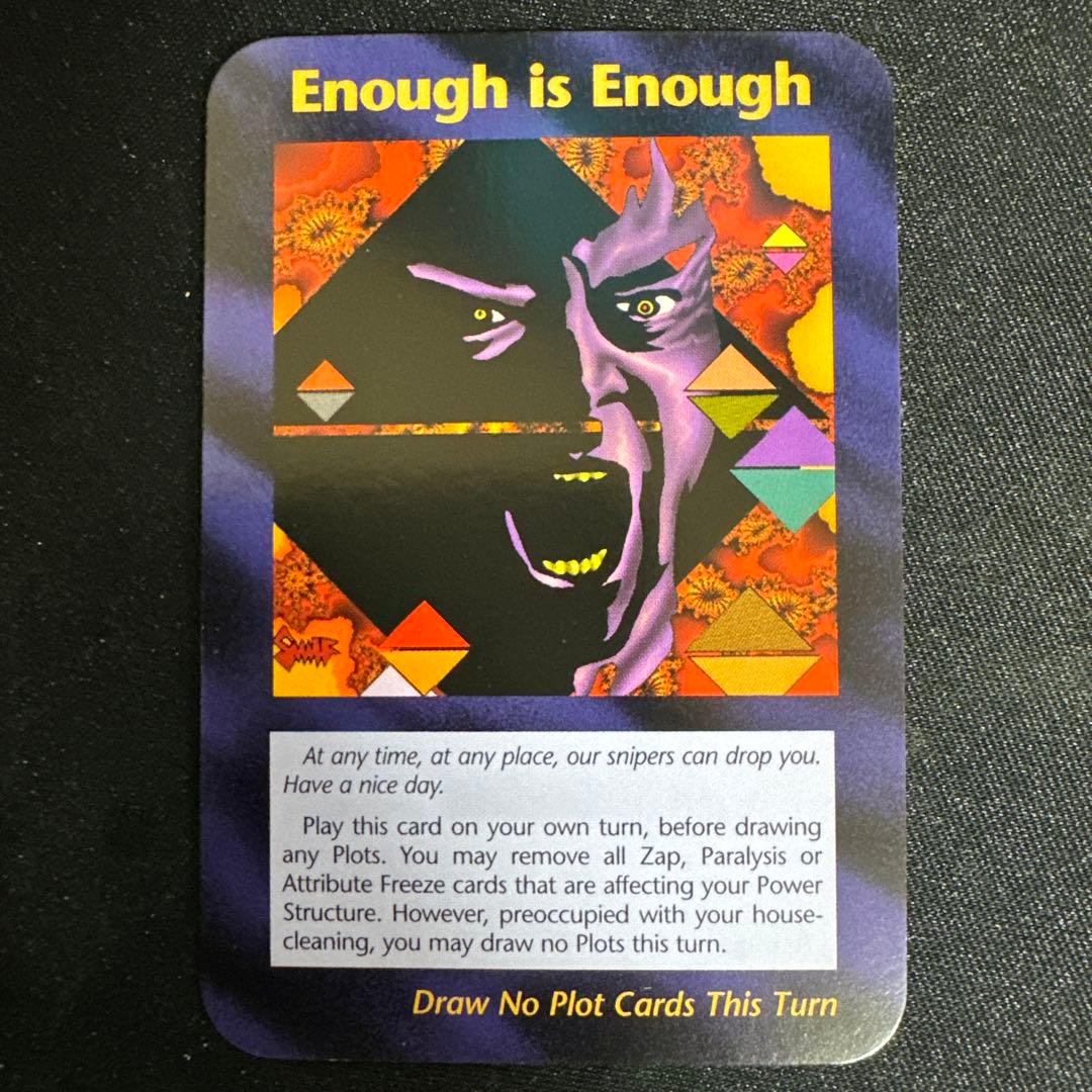 Enough is Enough シングル1枚 イルミナティカード Amazon.co.jp: △美??90s USA 不幸の再来イルミナティカード △ : おもちゃ
