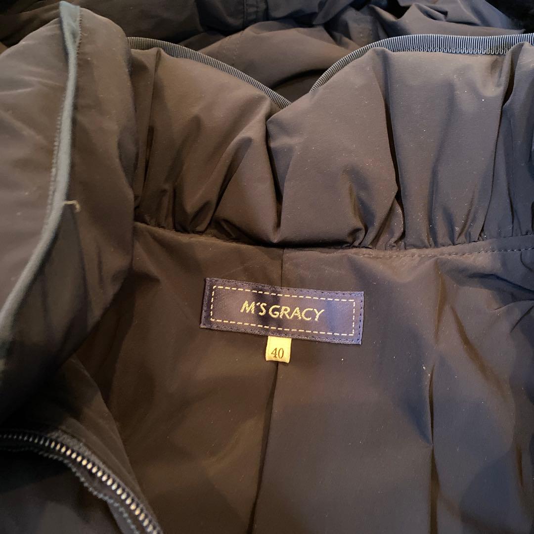 最終出品】新品未使用☆エムズグレイシー 紺ダウン コート40 - メルカリ