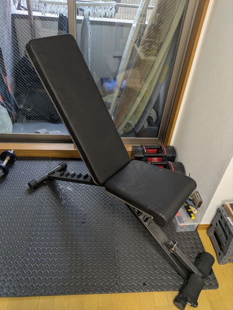 【引き取り目黒区】可変式ダンベル　41.5kg×2　ベンチセット