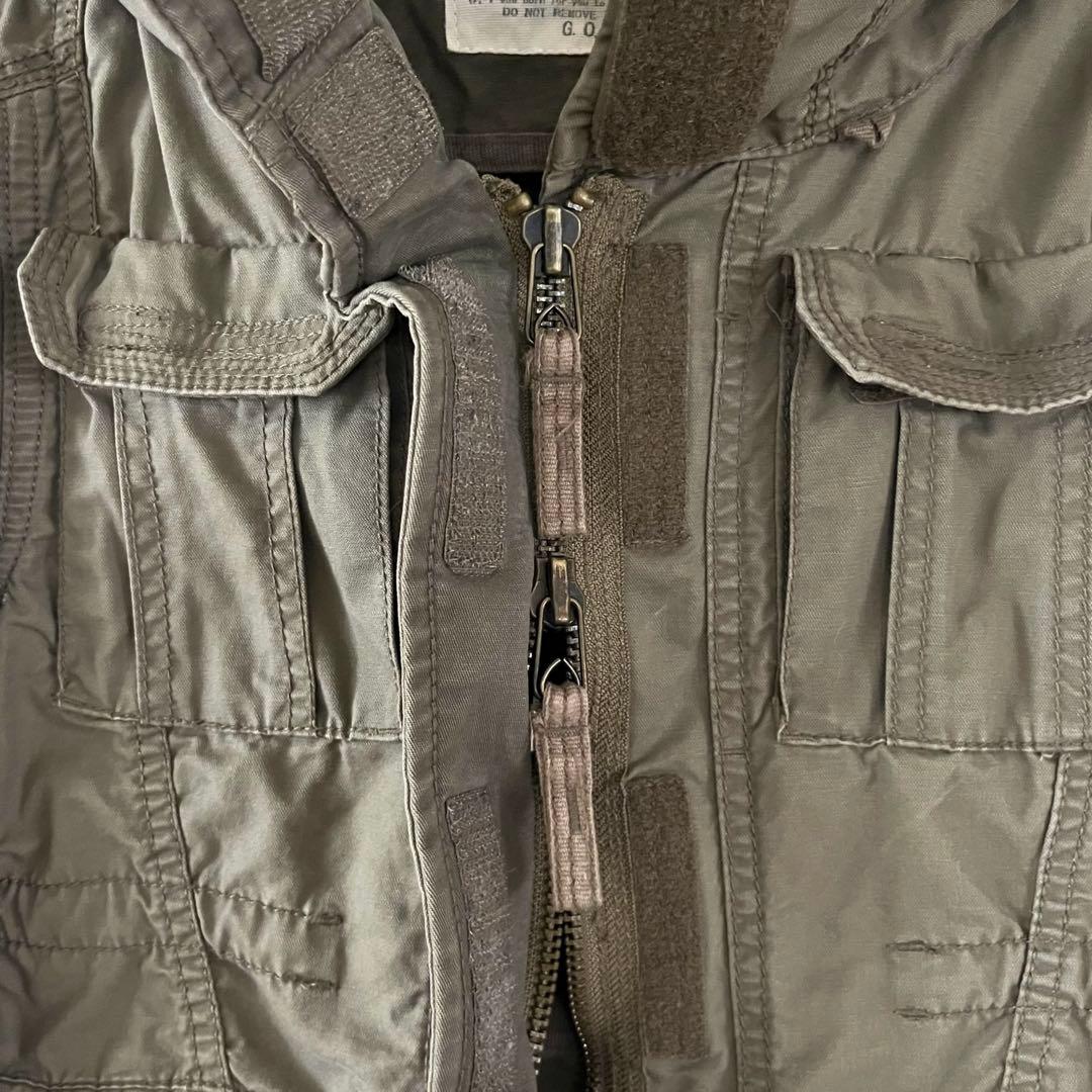 00s goa bono ミリタリージャケット F ダブルジップ グランジ コア