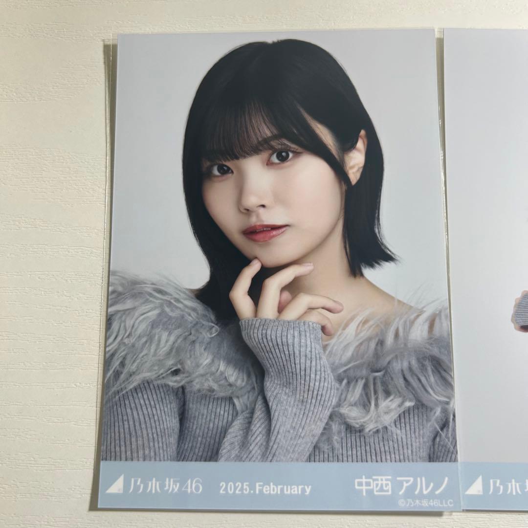 乃木坂46 中西アルノ 生写真 オフショルニット コンプ - メルカリ