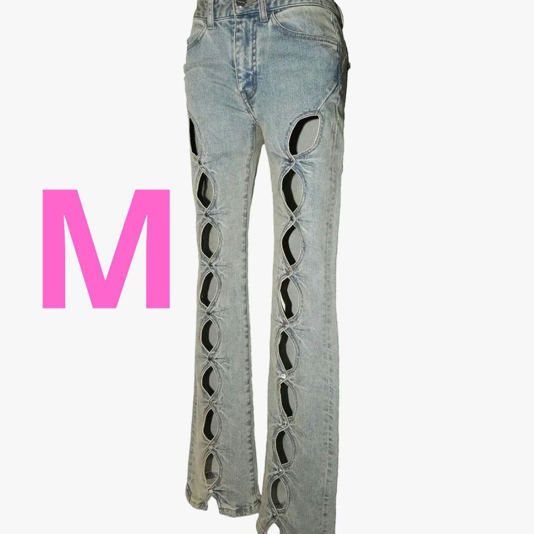 S cutting denim 1 blue THEREDTHREAD　M THEREDTHREAD / ザレッドスレッド】S cutting denim 1