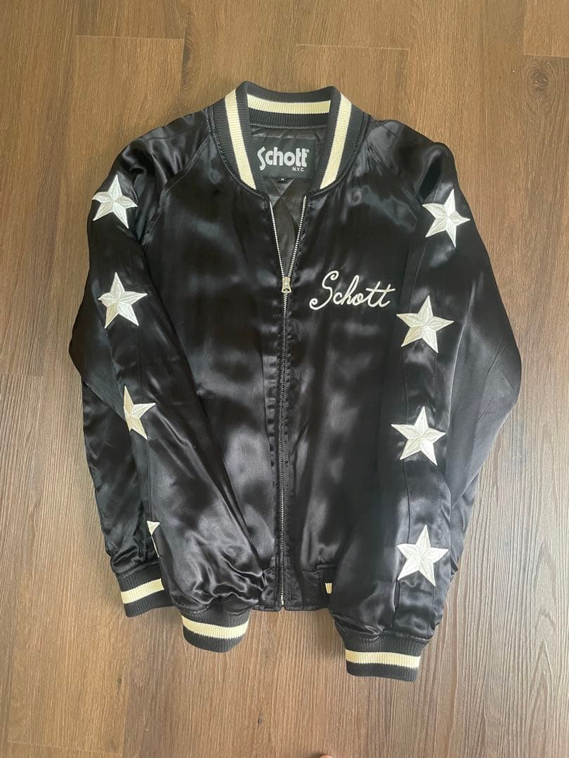 schott ショットスカジャン　Mサイズ 黒地 schott ショットスカジャン Mサイズ 黒地 schott ショットスカジャン M