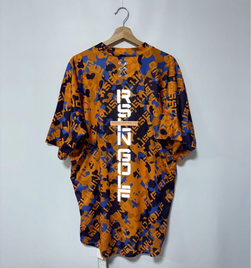 ラッセルノ ゴルフ リフレクター ロゴ モックネック セットアップ カモ
