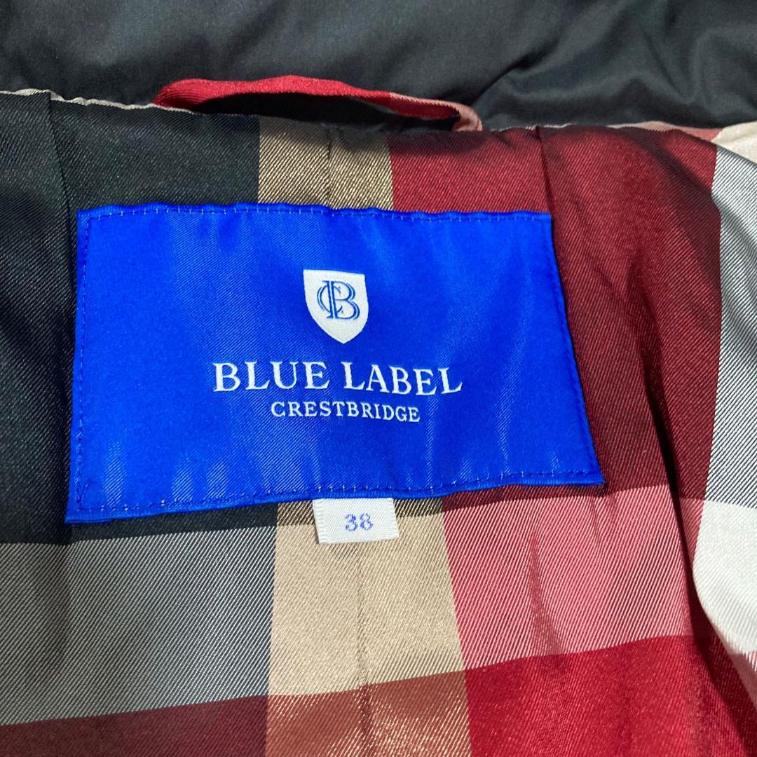 17159✨ブルーレーベルクレストブリッジ M ファー チェック ダウン