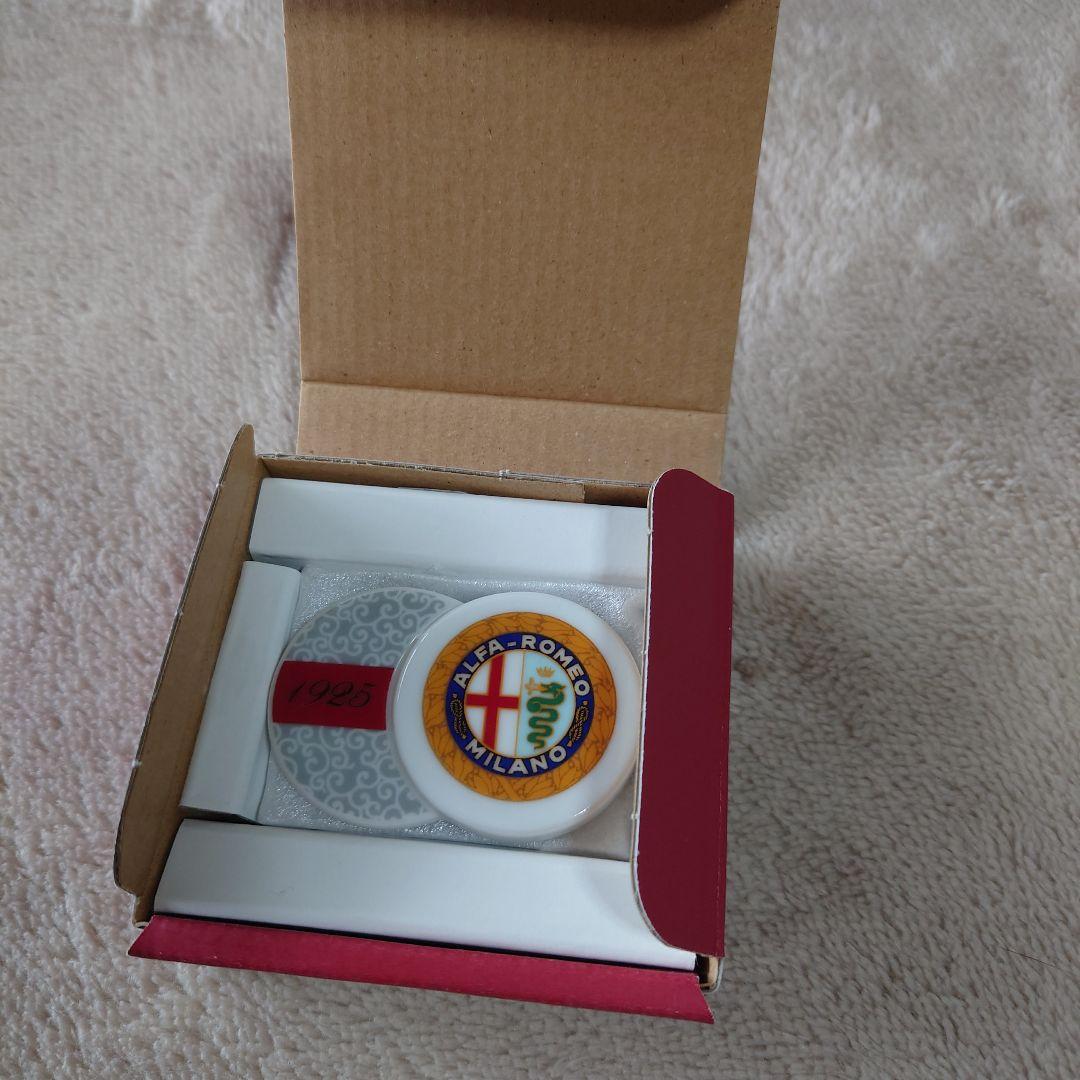 値下げ 非売品 Alfa Romeo アルファロメオ エンブレム 美濃焼 箸置き