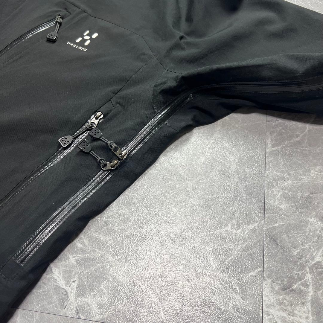 ホグロフス マウンテンパーカー ベンチレーション フード HAGLOFS 黒 M