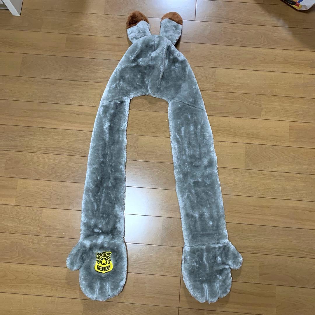 ディズニー ズートピア ファンキャップ フード付きマフラー ジュディ