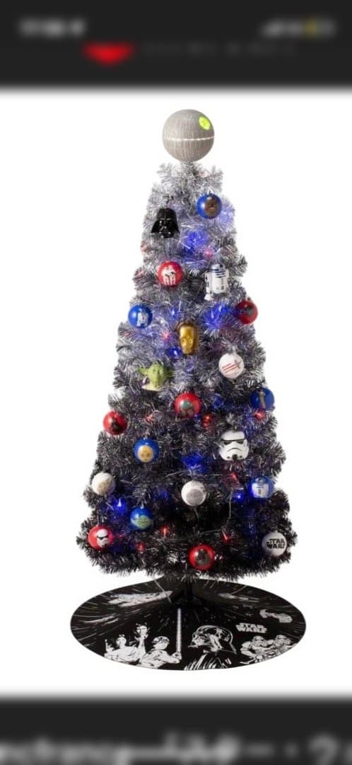 パーツ完品✨ STAR WARS クリスマスツリー スターウォーズ クリスマスツリーの上にデス・スターが!!『スター・ウォーズ』の