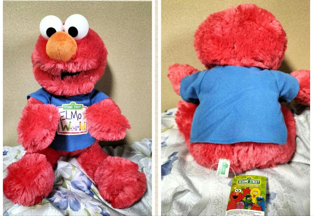 セサミストリート ポージングエルモ ぬいぐるみ 約40cm