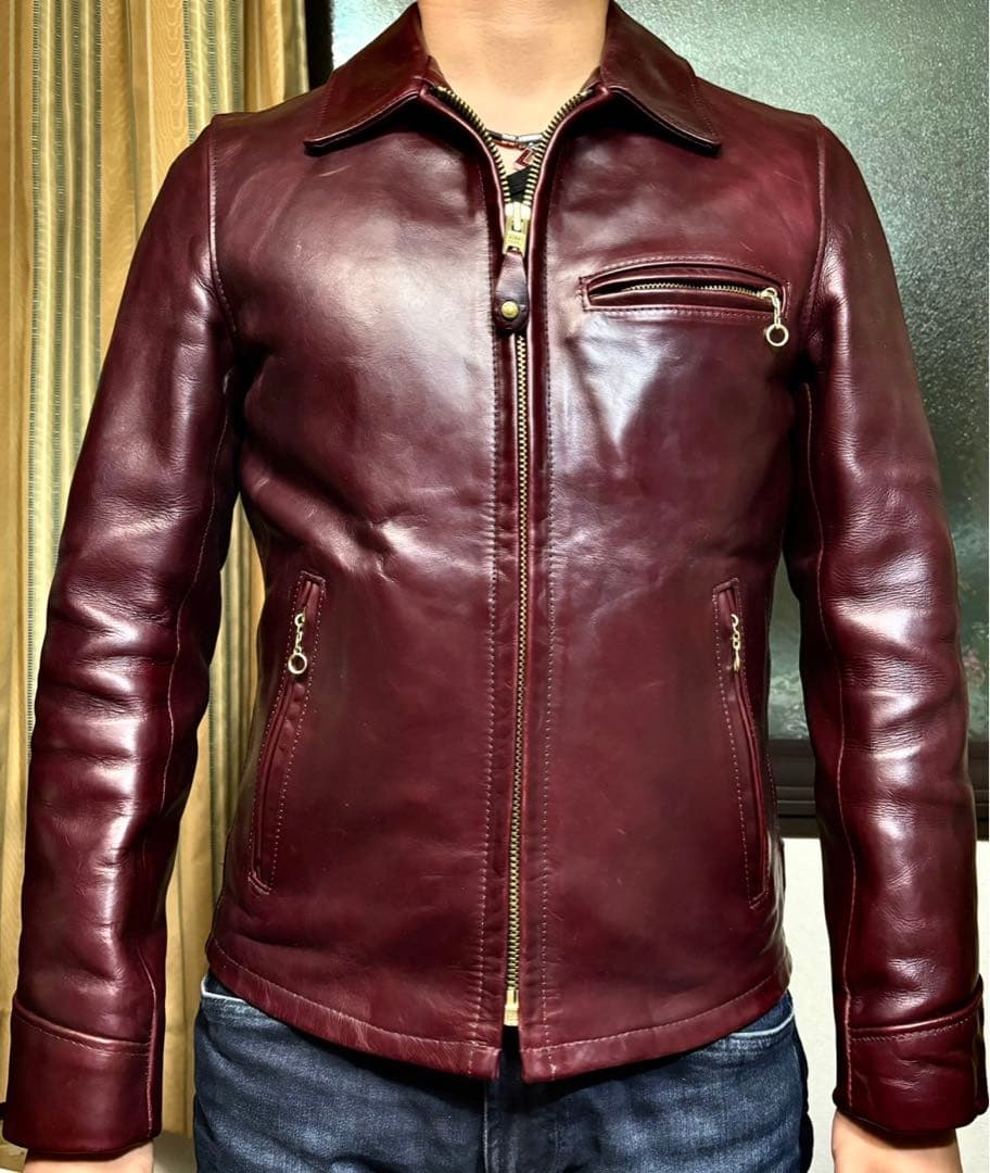 schott×ホーウィンクロムエクセルレザー ジャケット - メルカリ