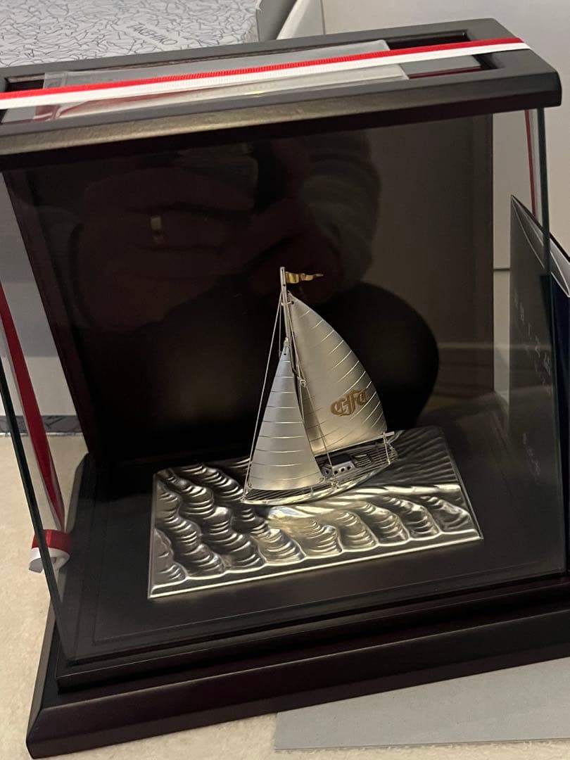 silver985 武比古 銀製 ヨット7号 ミニチュア ケース付き