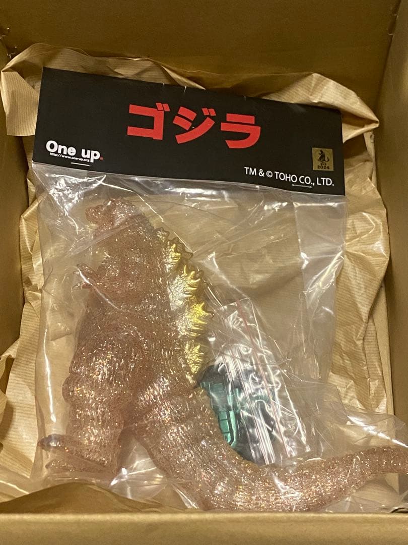 One up ゴジラ1995 クリアラメ成型 WF2024冬　ソフビ　フィギュア