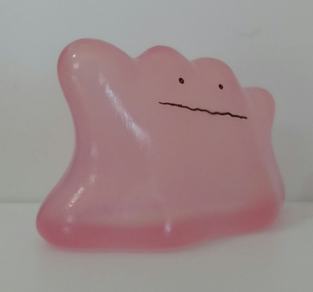 o139.【未使用品】メタモン　クリア　ポケモン キッズ　指人形　　希少　レア