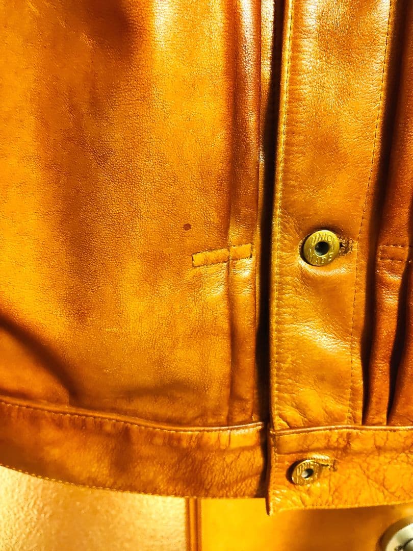 レザージャケット gジャン 1stモデル ウイスキーカラービンテージ