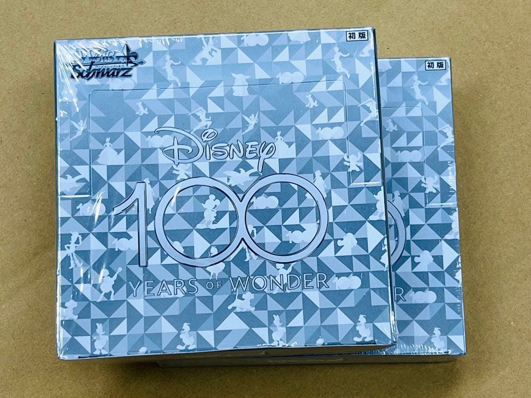新品未開封シュリンク付きヴァイスシュヴァルツ ディズニー100 6BOX 初版