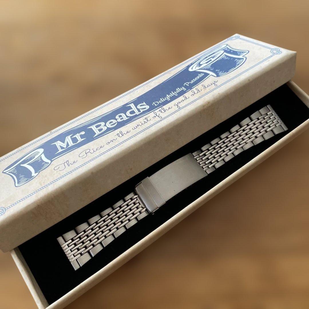 美品】Mr Beads 20mm 9連ブレス ステンレススチール金属ベルト - メルカリ