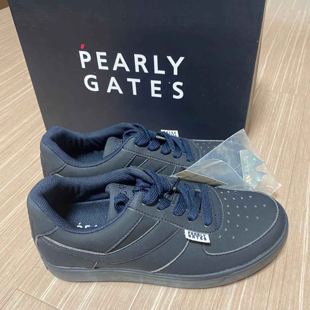 新品未使用　PEARLY GATES ネイビー スニーカー 22.5cm