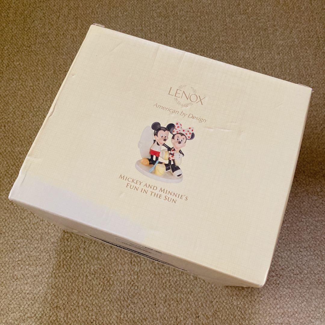 ディズニー LENOX ミッキーミニー Fun In The Sun フィギュア