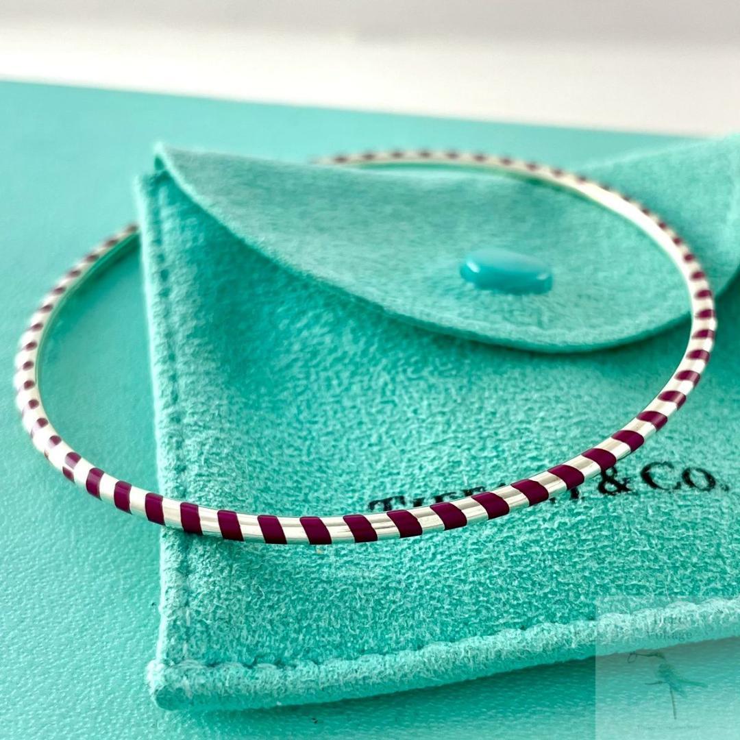 ティファニー パロマピカソ エナメル ストライプ 925 バングル ZS3fe