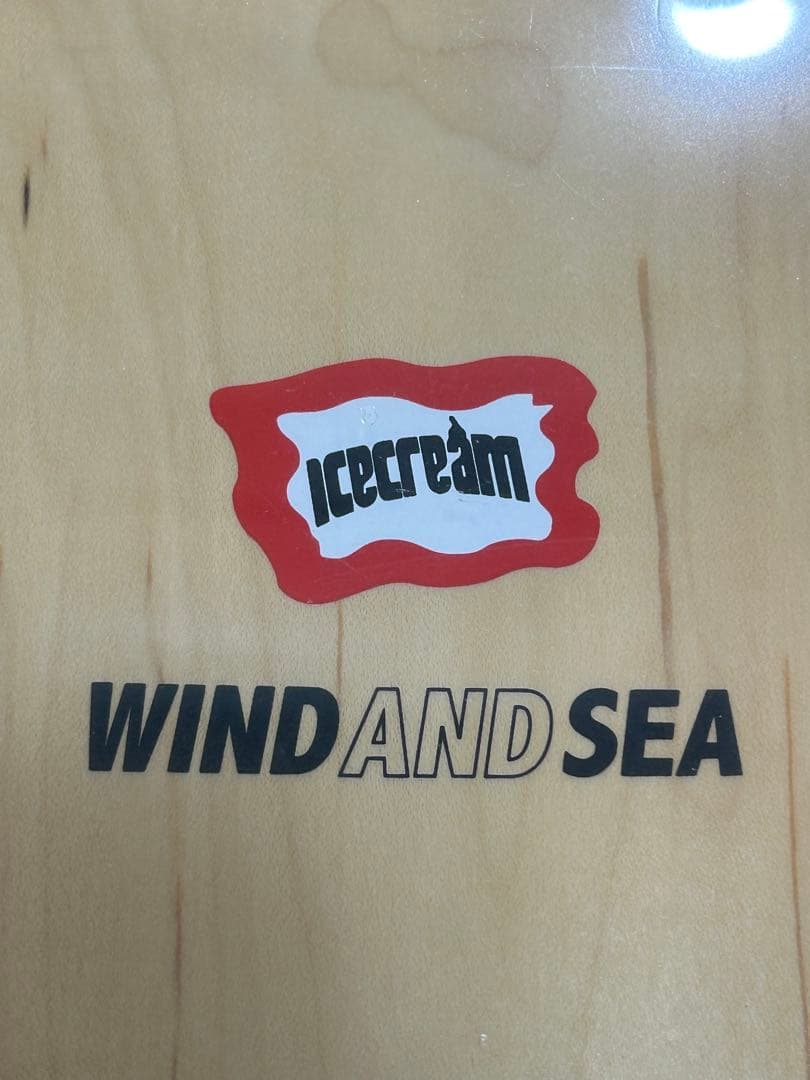 WIND AND SEA スケートボードデッキ icecreamコラボ 未開封 - スケート