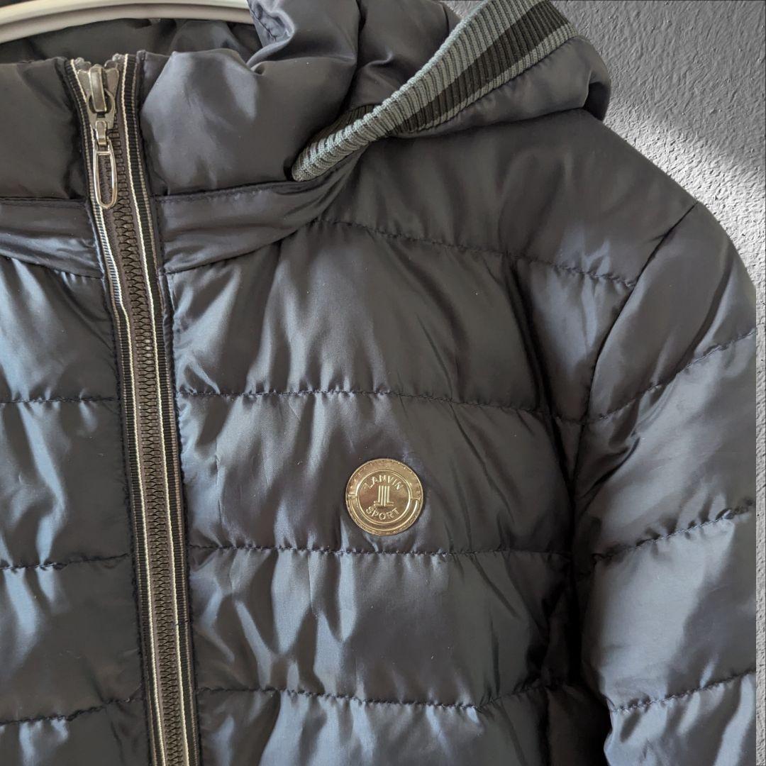 美品 LANVIN SPORT ダウンジャケット 38 ネイビー フード着脱可 - メルカリ