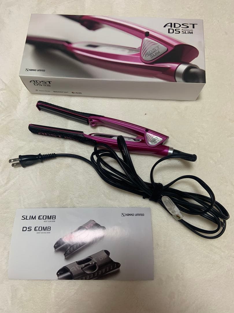 ADST DS SLIM ヘアアイロン ピンク 期間限定特典あり】 在庫有 ハッコー アドスト アドストDS SLIM スリム