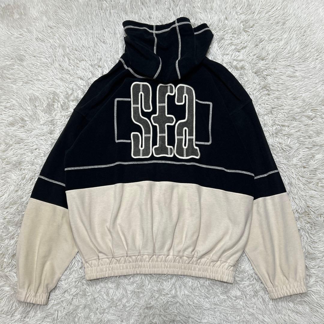 Santafe サンタフェ 刺繍 デカロゴ ジップパーカー Lサイズ - メルカリ