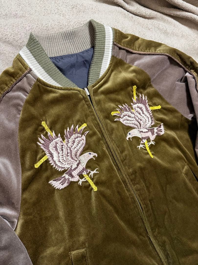 2面用 別珍 DIET BUTCHER 鷲 日本限定 スカジャン vintage