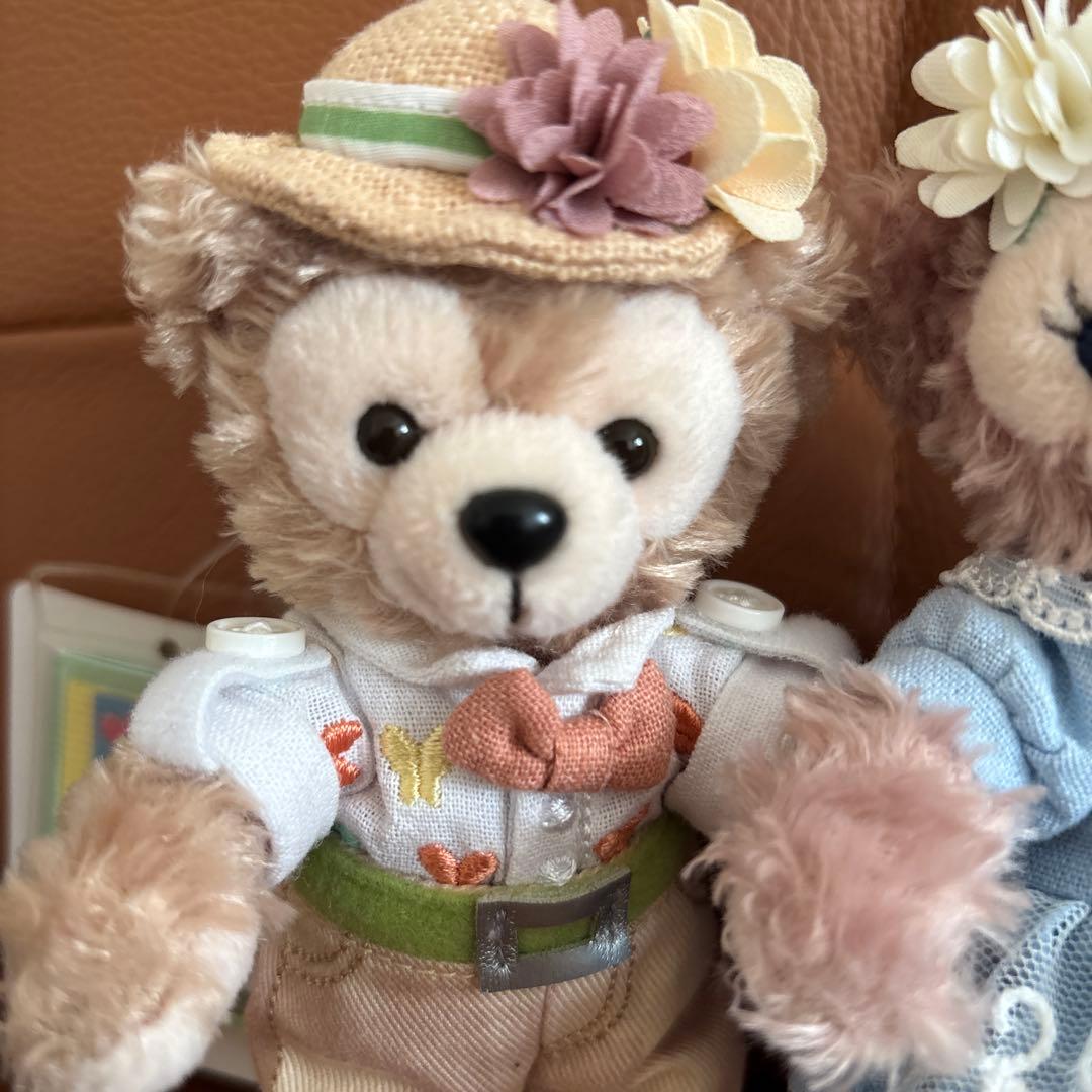 ダッフィー シェリーメイぬいぐるみバッジ スプリングインブルーム お顔厳選