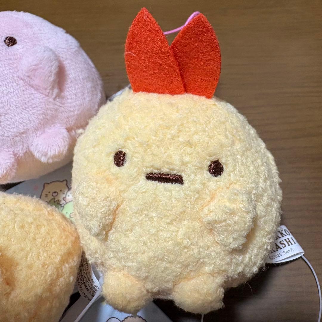 新品 タグ付き】すみっコぐらしばんざいゴムひも付きマスコット3個