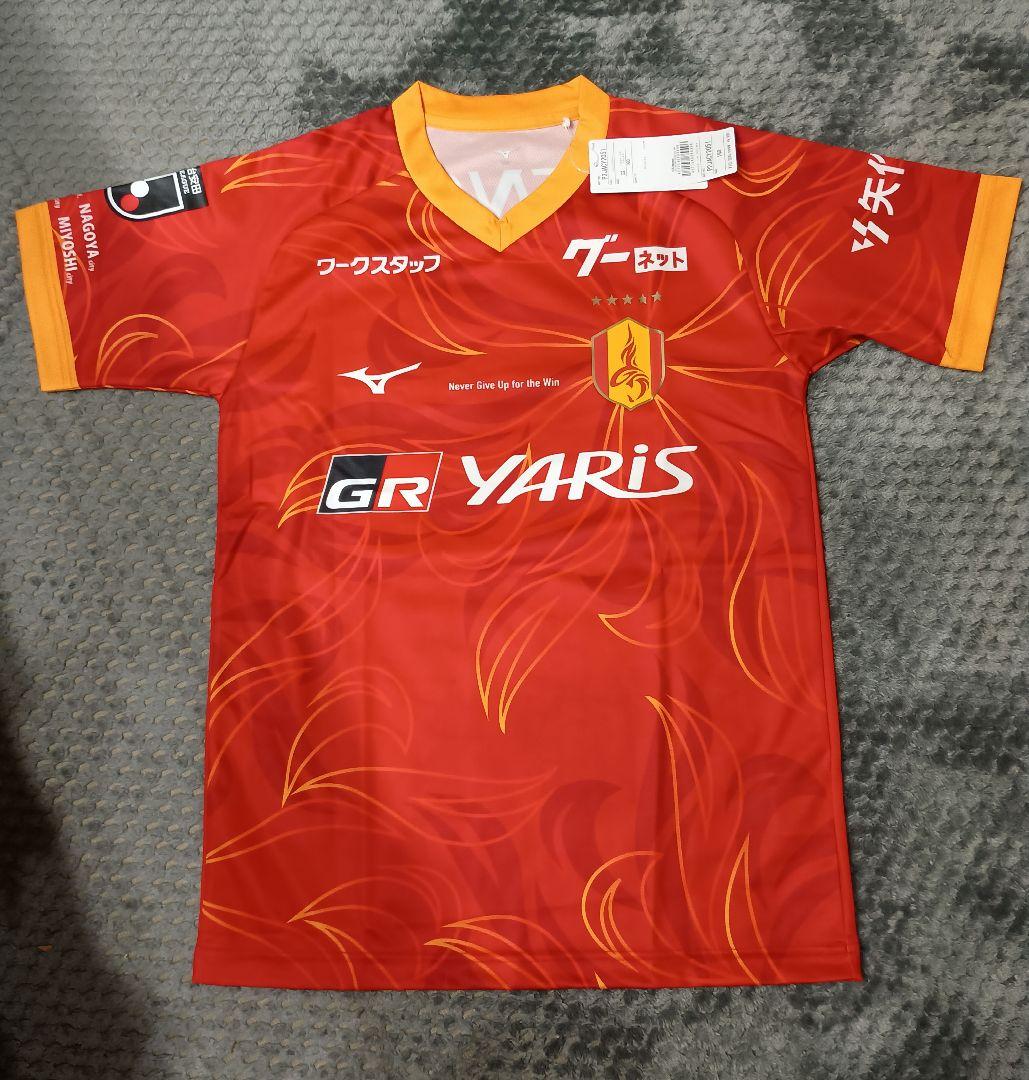 新品未使用　名古屋グランパス　2025　ユニフォーム MIZUNO（ミズノ） メンズ サッカー ライセンスシャツ 名古屋グランパス