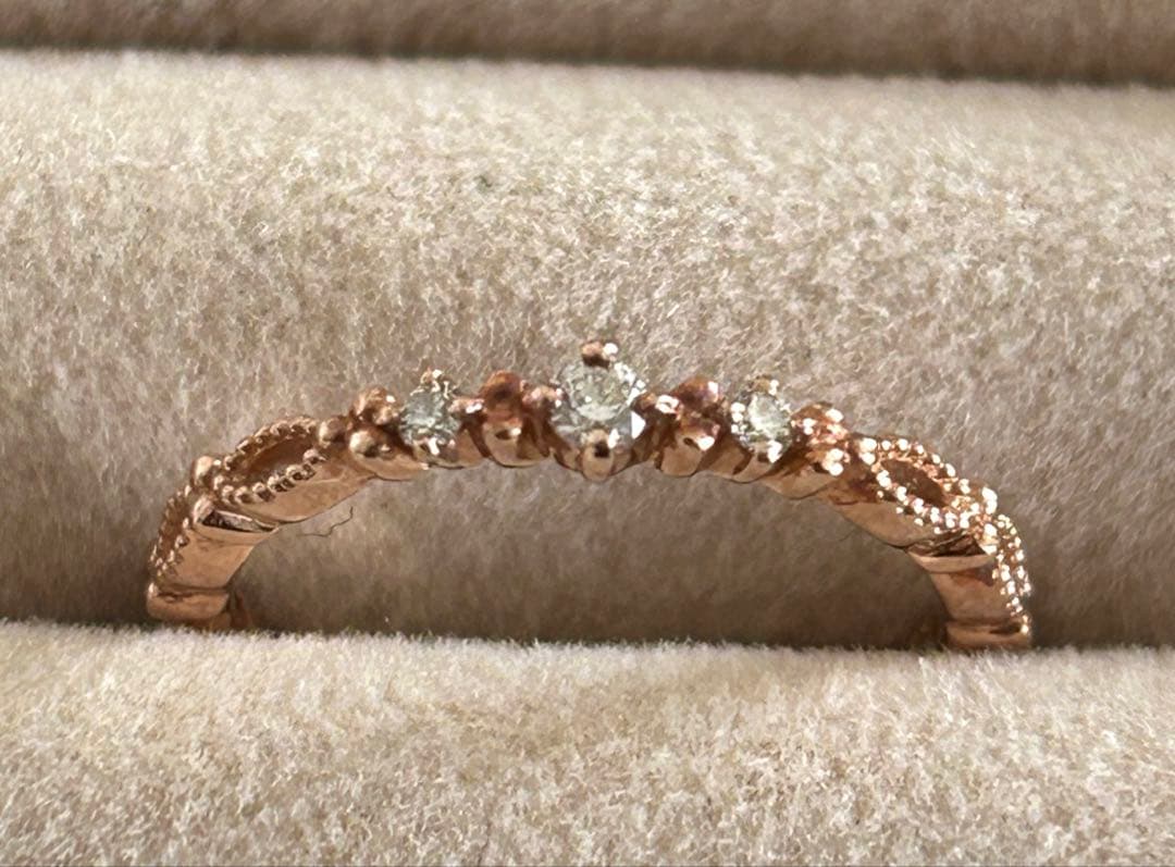 クミキョク　ダイヤモンド　リング　0.04ct