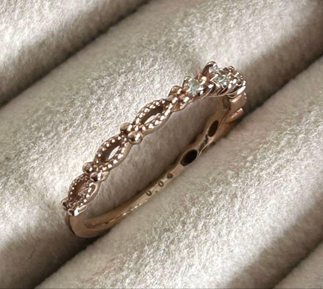 クミキョク　ダイヤモンド　リング　0.04ct