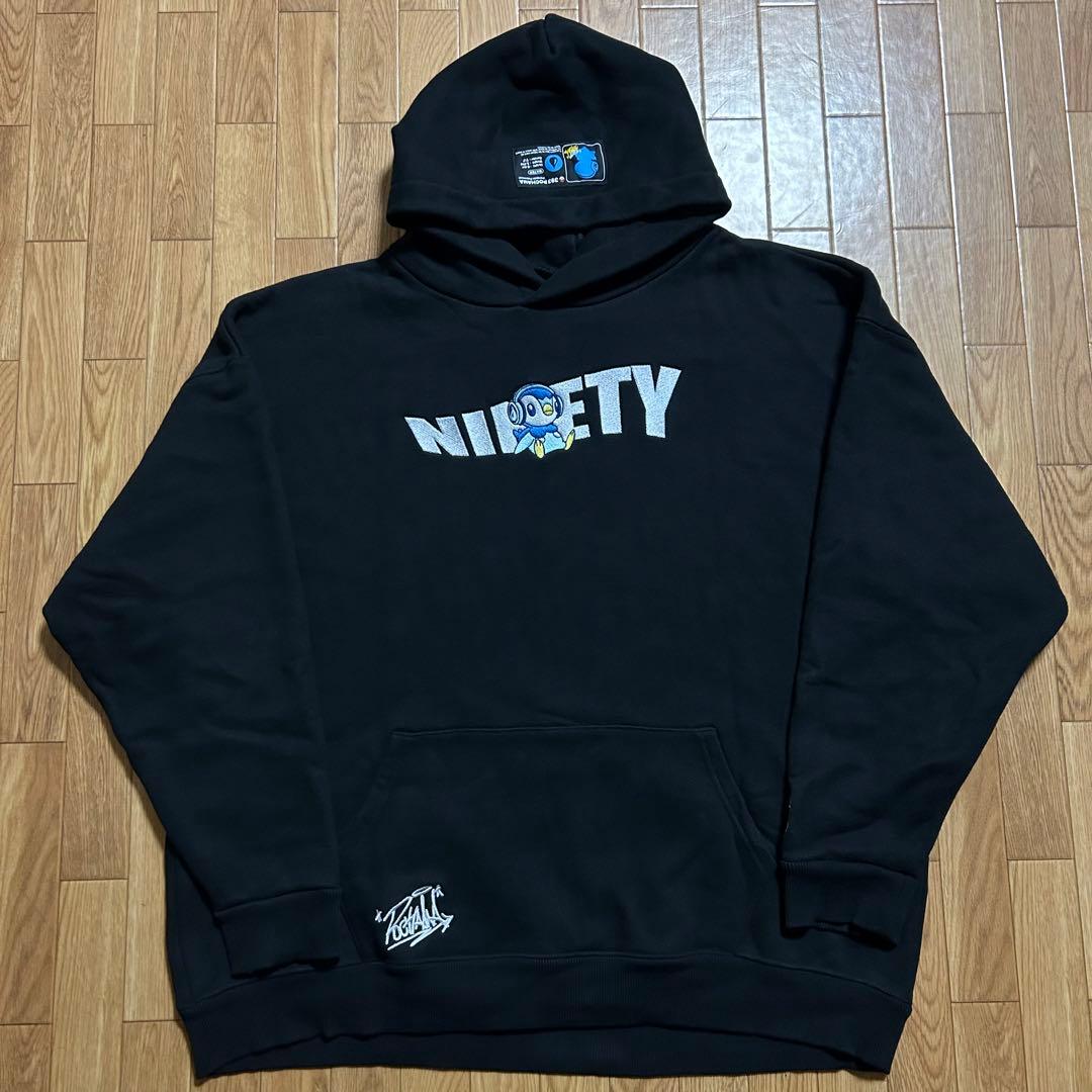 極美品✨ 9090×プロジェクトポッチャマ パーカー 黒 XL 希少モデル