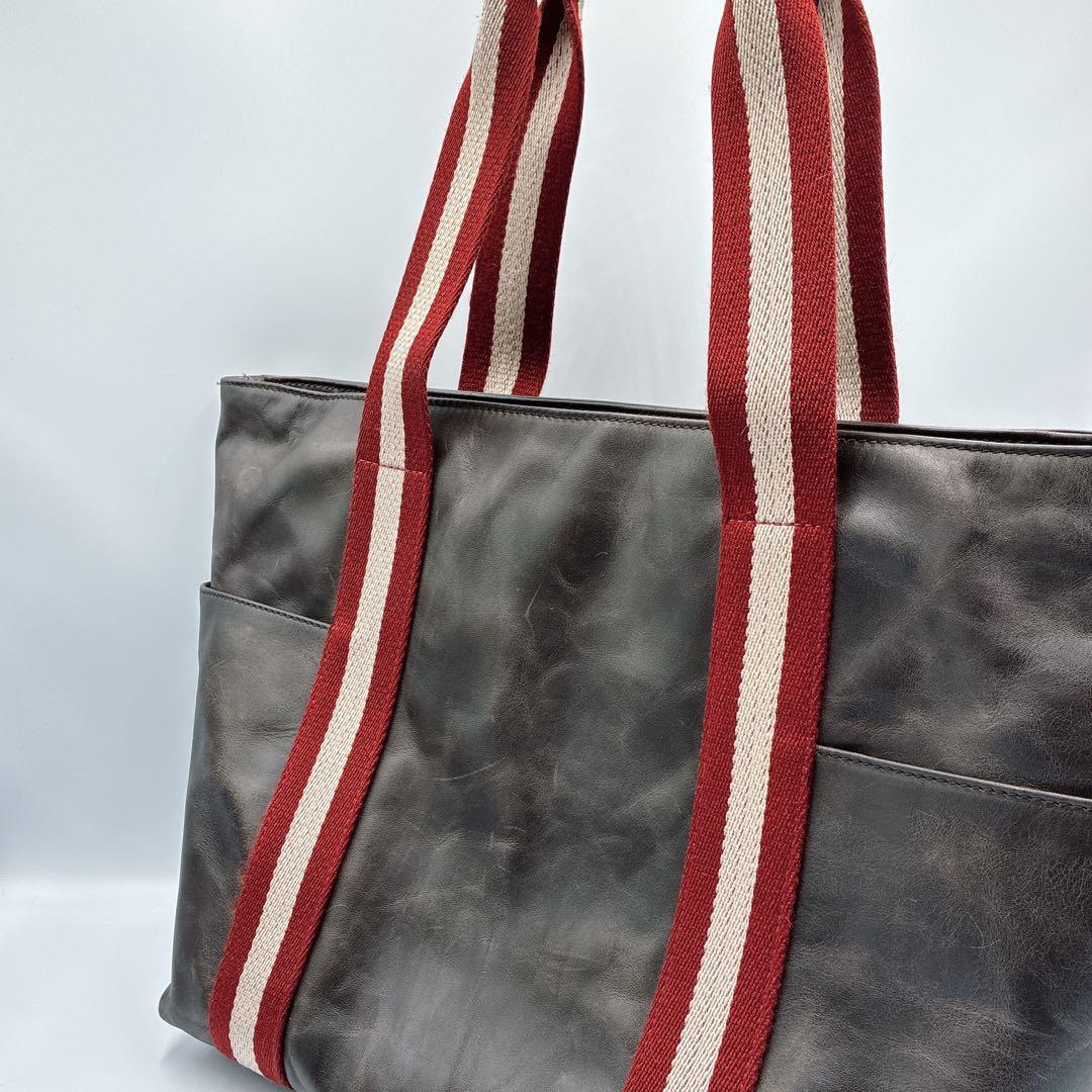 バリー　トレインスポッティング A4 サイドポケット トートバッグ 本革 レザー Bally（バリー） トートバッグ TENIRO TRAINSPOTTING トレイン