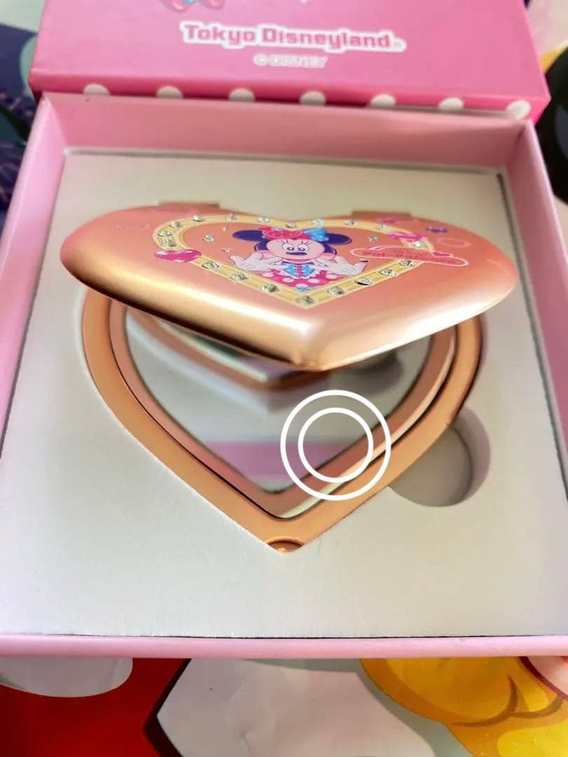 名入れコンパクトミラー　鏡　ミニーのファンダーランド　 ディズニー パルパルーザ