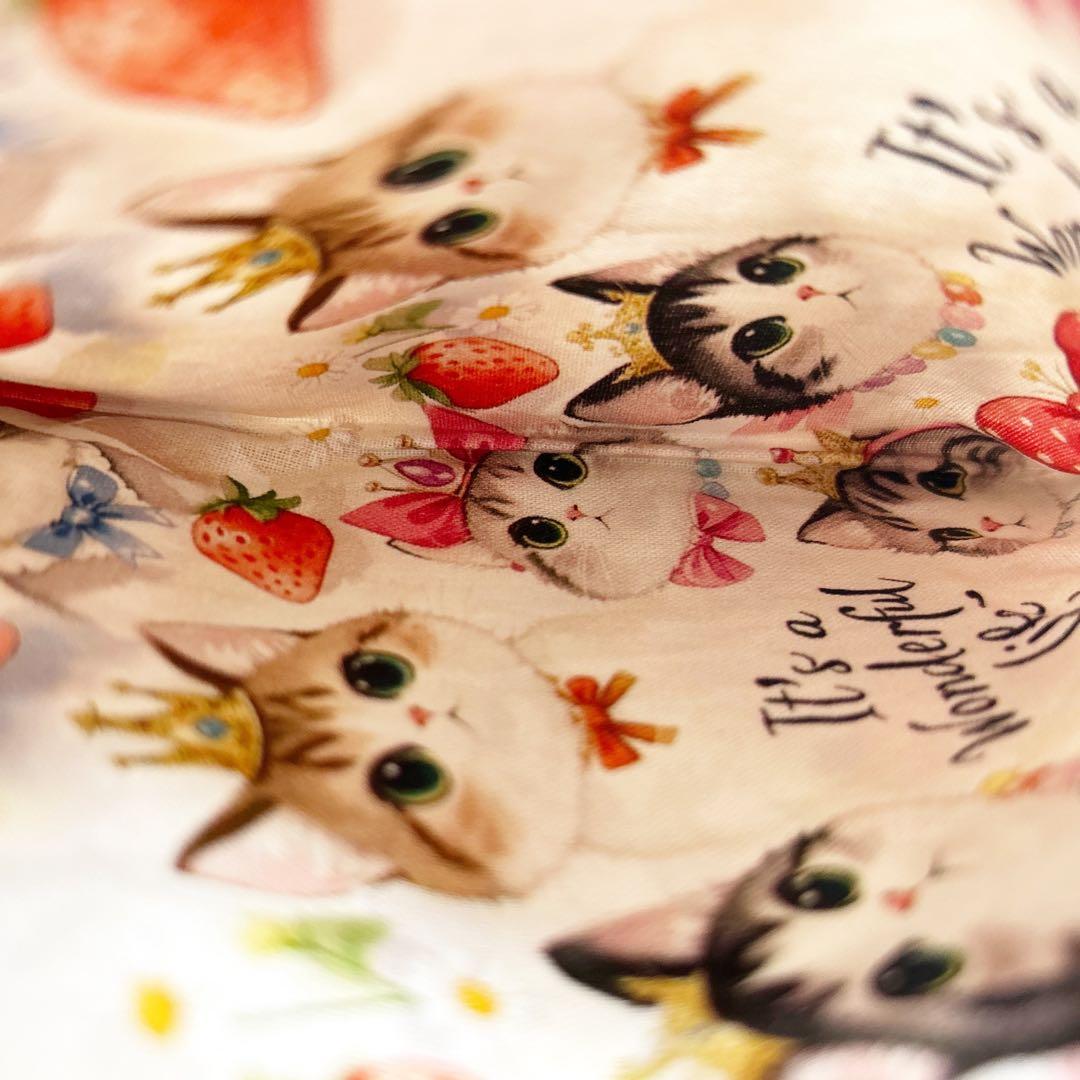 ご確認用 フラットポーチ サンタだニャン ハンドメイド（おまとめ