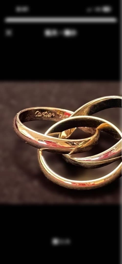 重量重め❣️ヴィンテージ カルティエ❣️ トリニティ リング スリー
