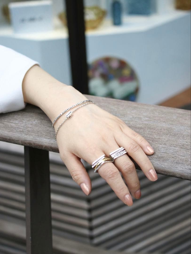 SERGE THORAVAL 座って空を シルバー ブレスレット バングル - メルカリ