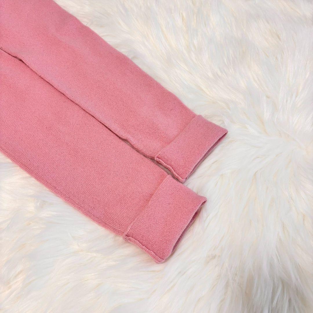 本物 ルシアペラフィネ カシミヤ バタフライ セーター ピンク×黒 S