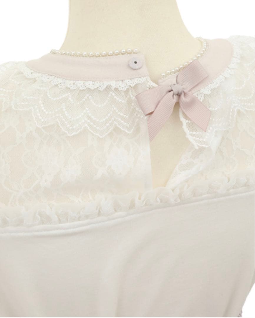 LIZLISA リズリサ モノグラムビジューカットトップス ピンク - メルカリ