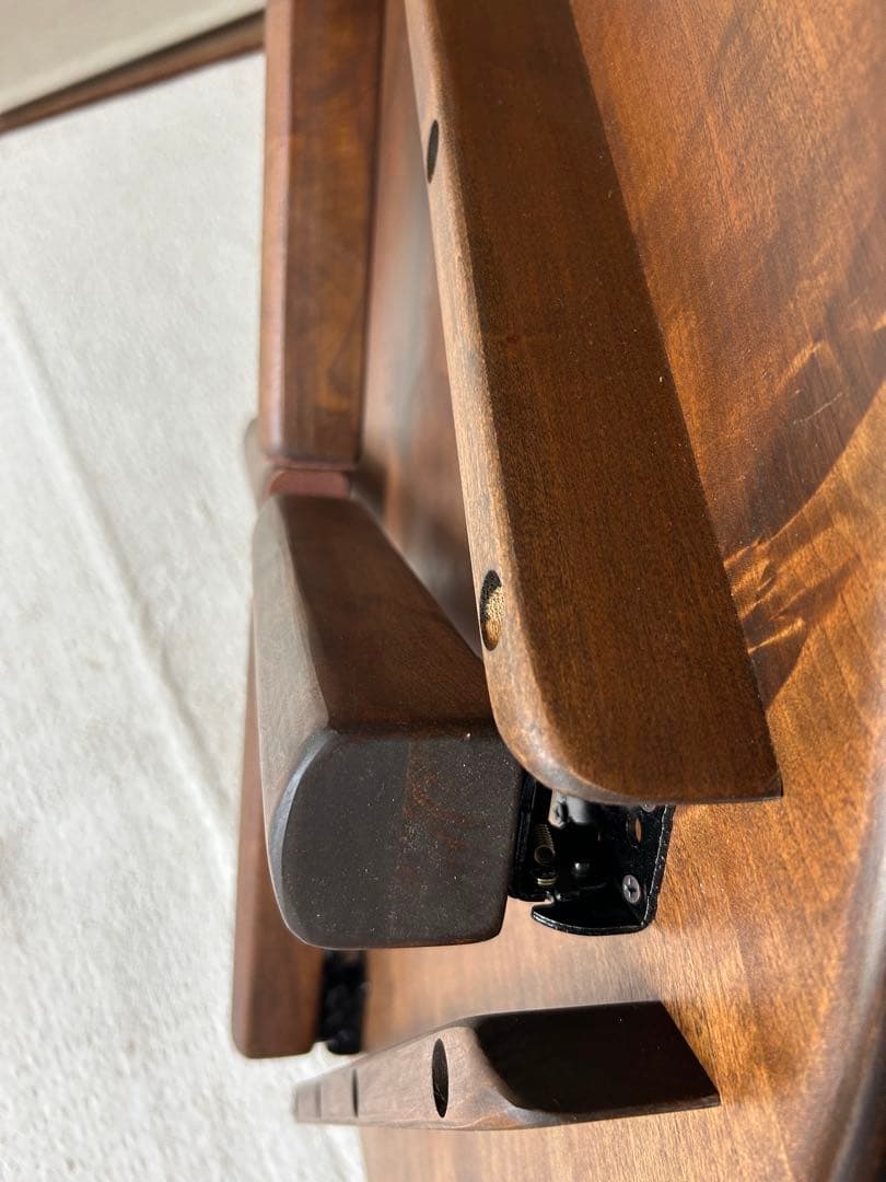 えみる様専用 家具工房芽生☆ちゃぶ台90Φ☆折りたたみ☆山桜太鼓脚